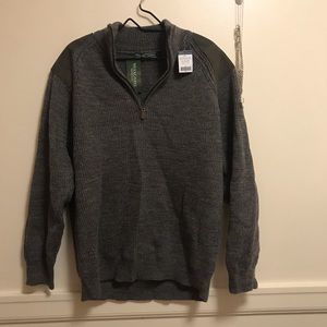 WOOLLOVERS size L Wool Sweater - Forest Green NWT